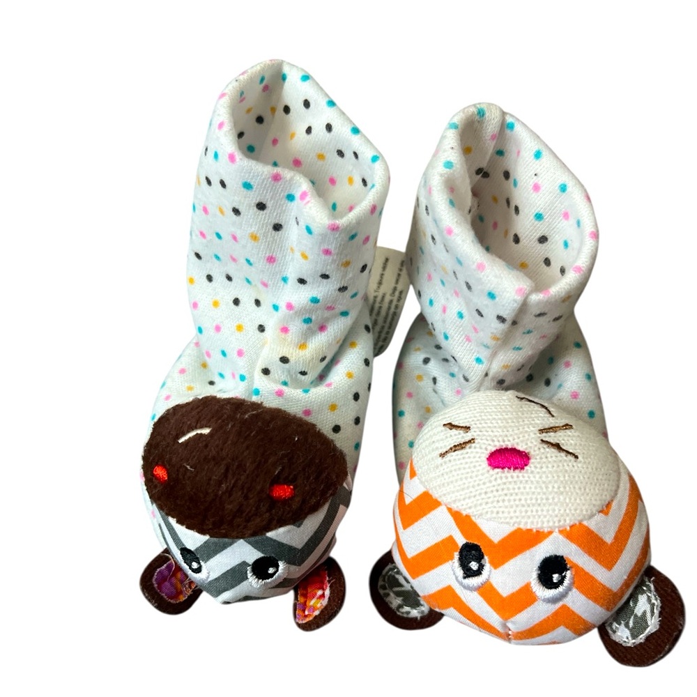 Colorful Polka Dot Kids Bell Booties
